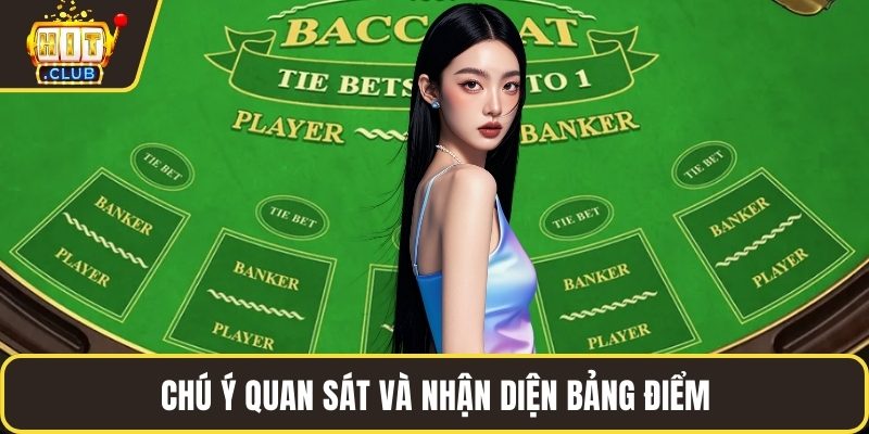 Chú ý quan sát và nhận diện bảng điểm