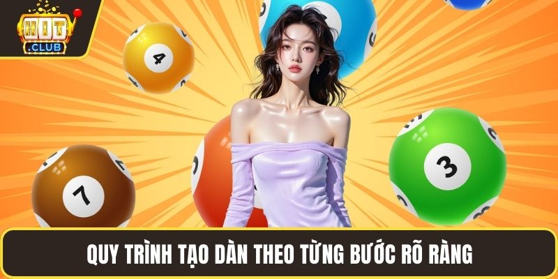 Quy trình tạo dàn theo từng bước rõ ràng